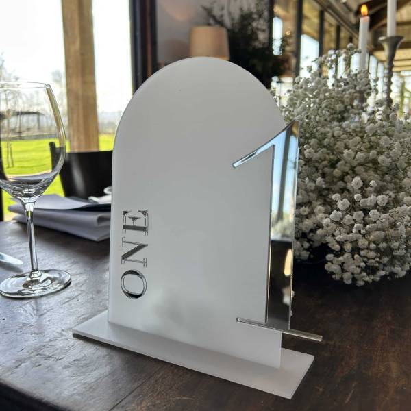 Elegant Table Number Design