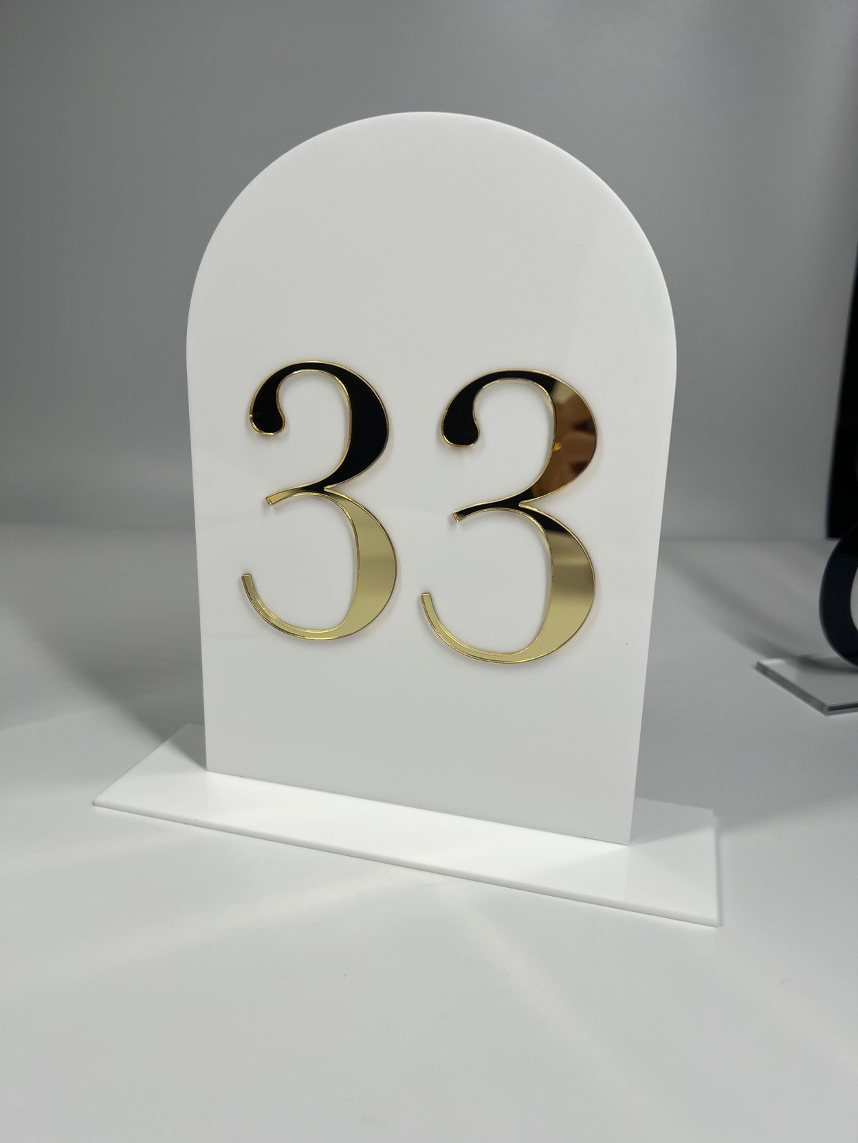 Modern Table Number Style