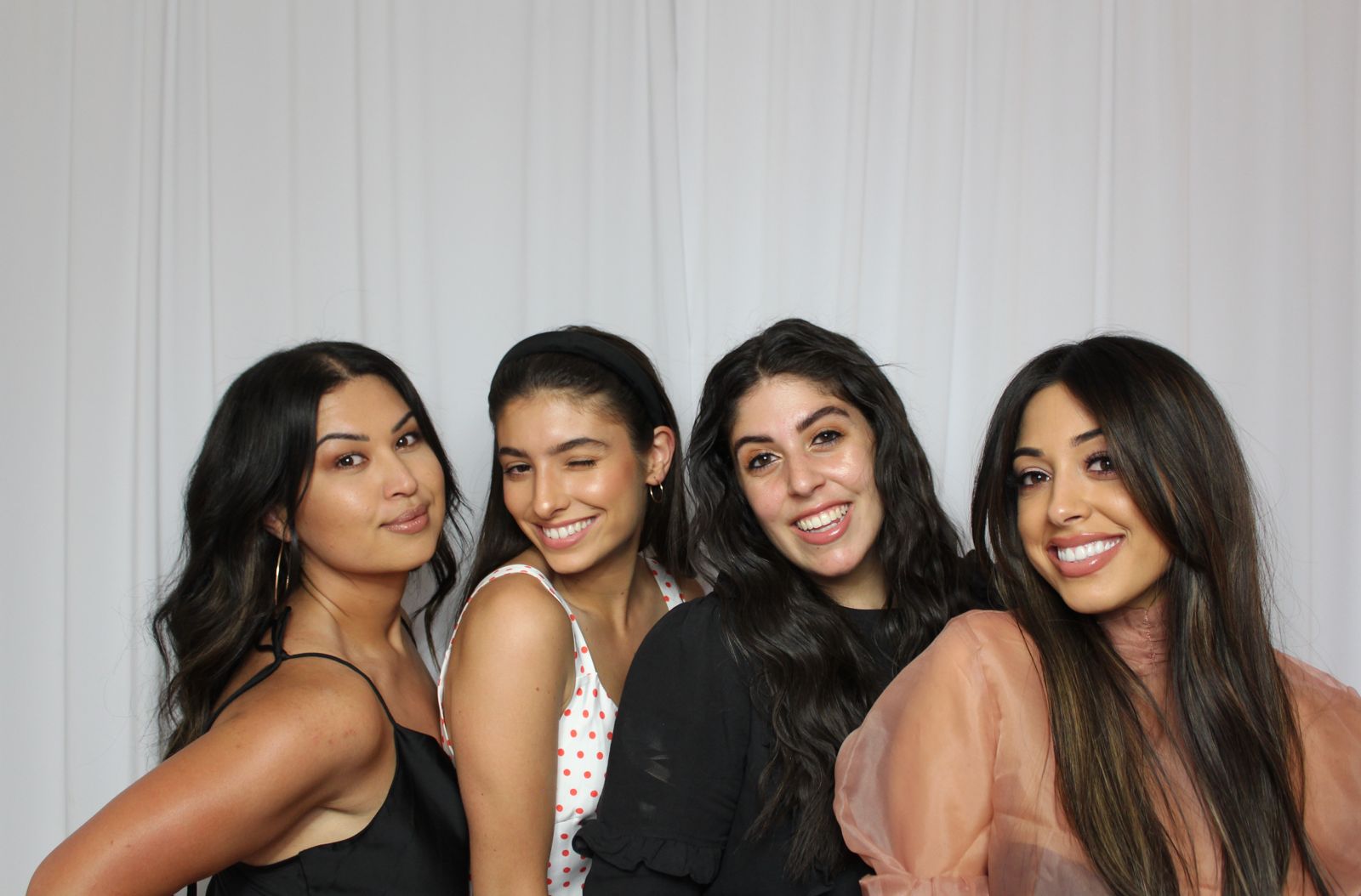 Melbourne photo booth backdrop option - Draping Included in Packages