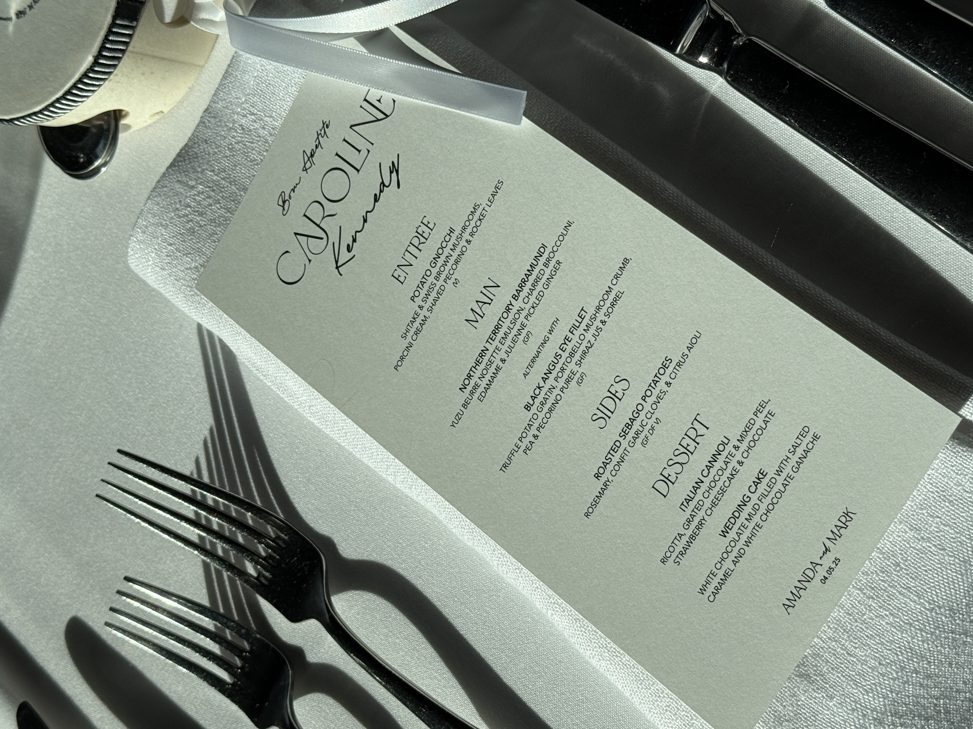 Custom Menu Design