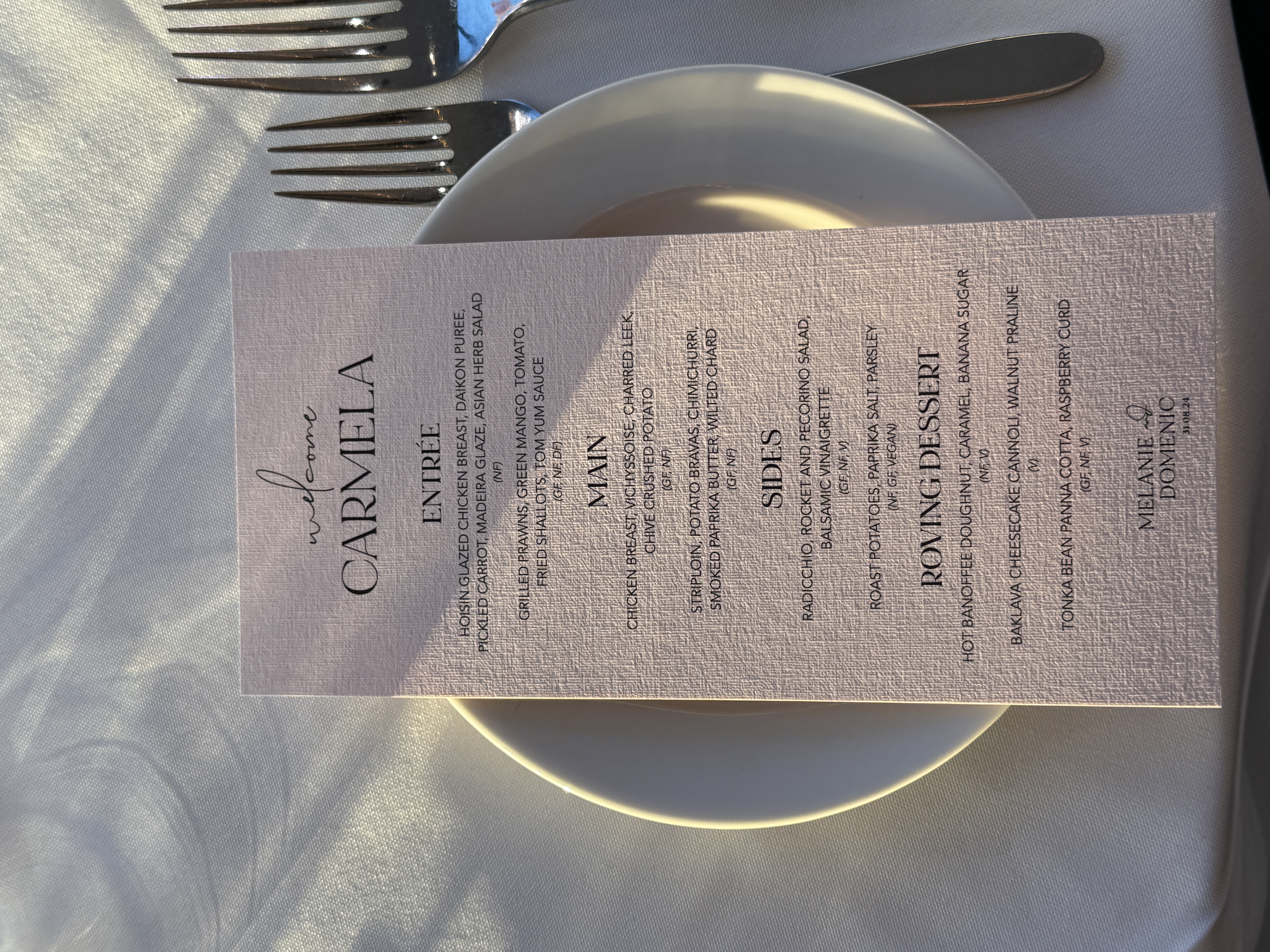 Luxury Menu Style