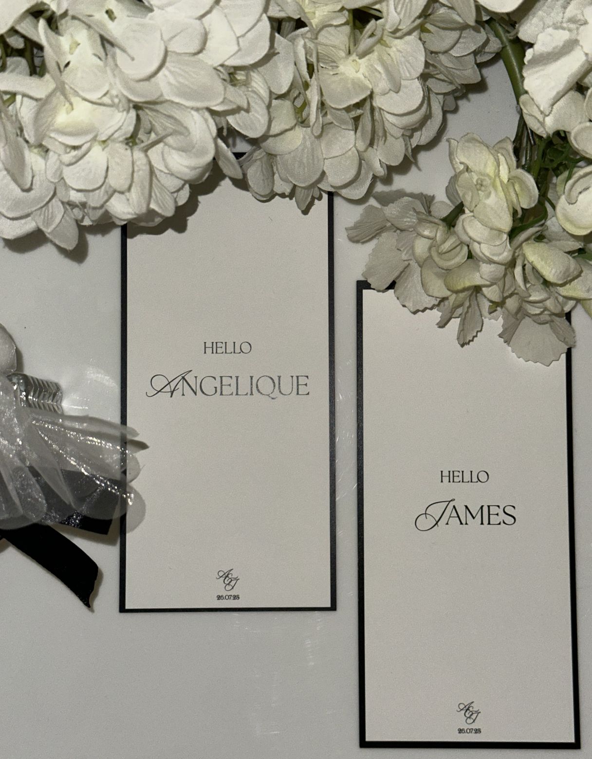 Custom wedding name card 7