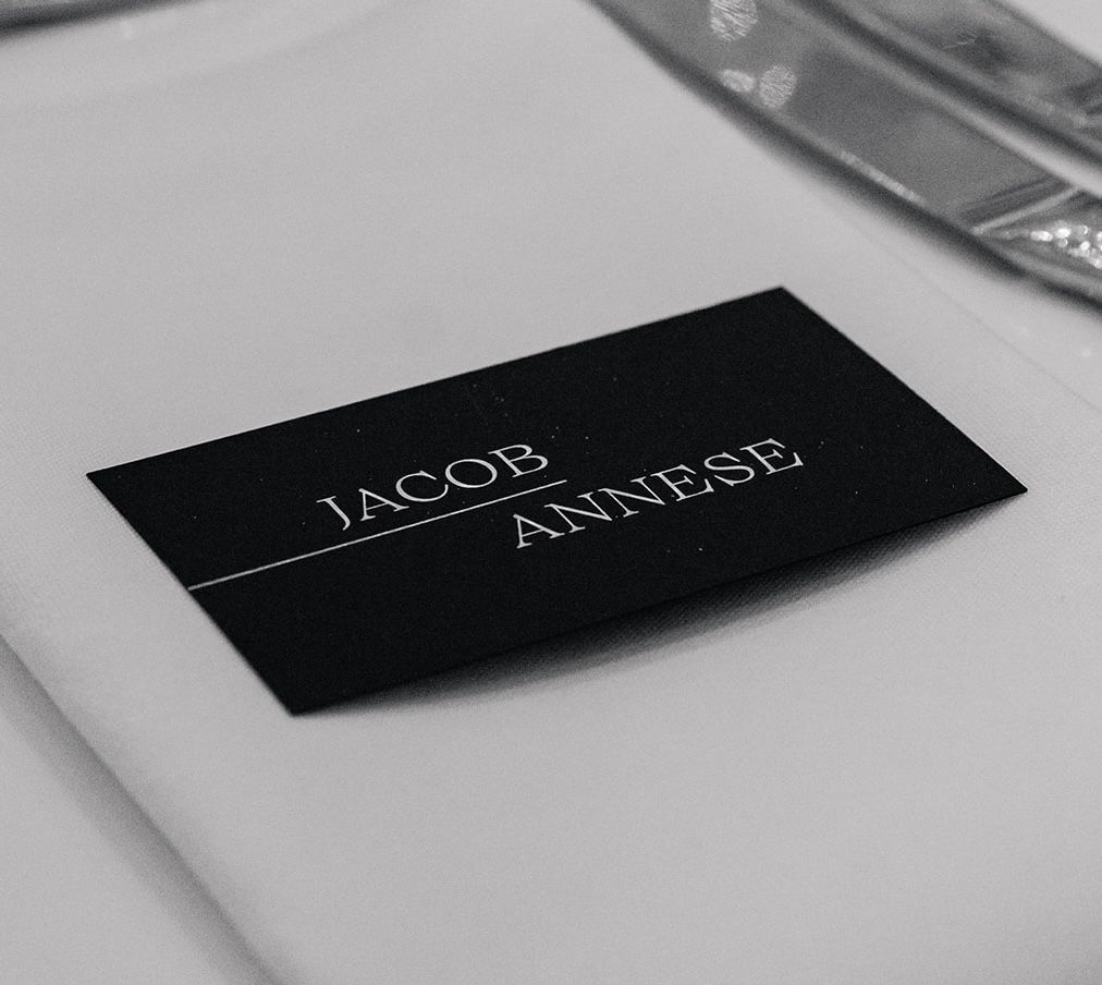 Custom wedding name card 8